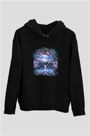 Faceless (The) Baskılı Unisex Siyah Hoodie