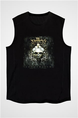 Faceless (The) Baskılı Unisex Siyah Kolsuz Tişört