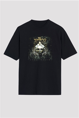 Faceless (The) Baskılı Unisex Siyah Oversize Tişört