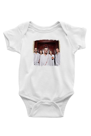 Faith No More Baskılı Unisex Beyaz Bebek Body - Zıbın