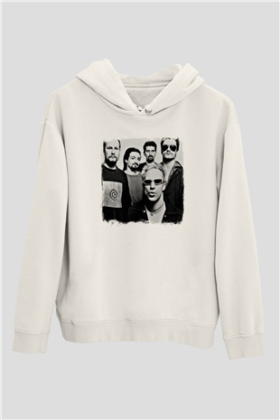 Faith No More Baskılı Unisex Beyaz Hoodie