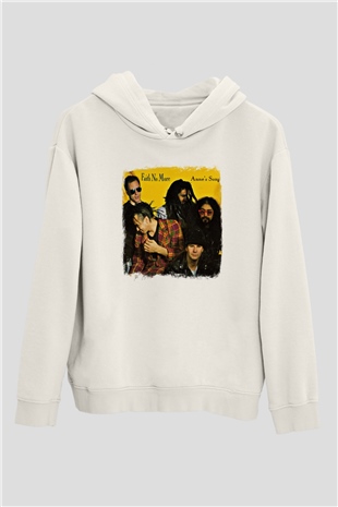 Faith No More Baskılı Unisex Beyaz Hoodie