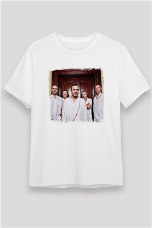 Faith No More Baskılı Unisex Beyaz Tişört