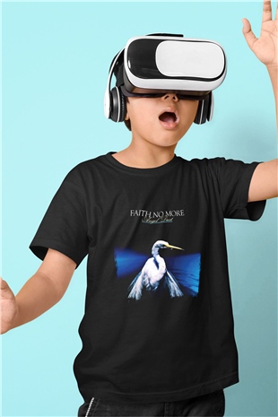 Faith No More Baskılı Unisex Siyah Çocuk Tişört