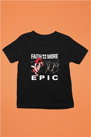 Faith No More Baskılı Unisex Siyah Çocuk Tişört