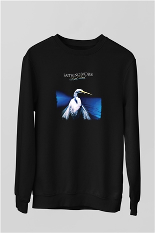 Faith No More Baskılı Unisex Siyah Sweatshirt