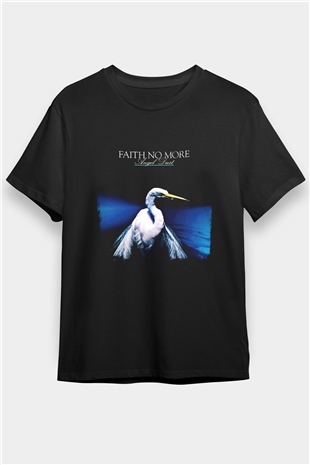 Faith No More Baskılı Unisex Siyah Tişört