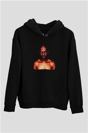 Faithless Baskılı Unisex Siyah Hoodie