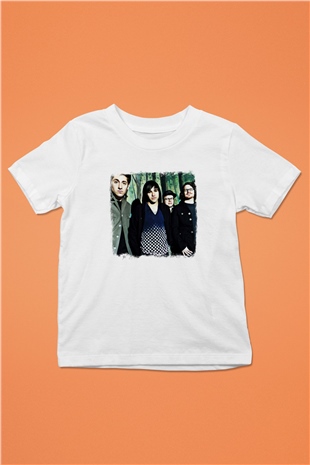 Fall Out Boy Baskılı Unisex Beyaz Çocuk Tişört