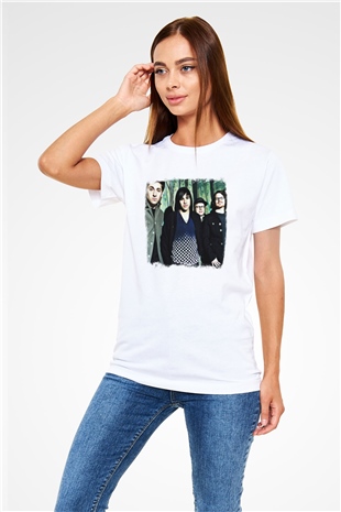 Fall Out Boy Baskılı Unisex Beyaz Tişört