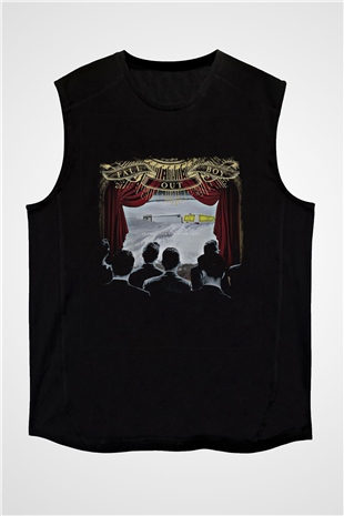 Fall Out Boy Baskılı Unisex Siyah Kolsuz Tişört