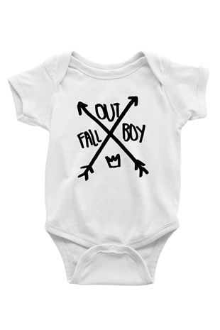 Fall Out Boy Beyaz Bebek Body - Zıbın