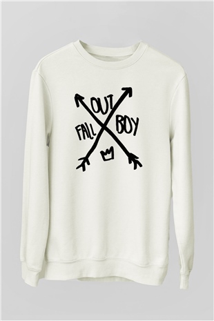 Fall Out Boy Beyaz Unisex Sweatshirt