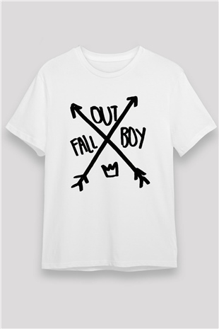 Fall Out Boy Beyaz Unisex Tişört T-Shirt - TişörtFabrikası