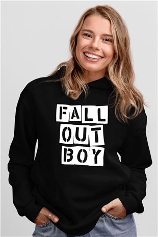Fall Out Boy Siyah Unisex Hoodie