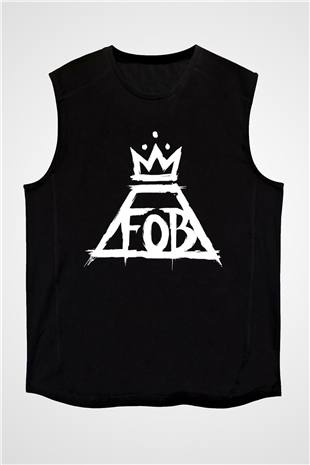 Fall Out Boy Siyah Unisex Kolsuz Tişört
