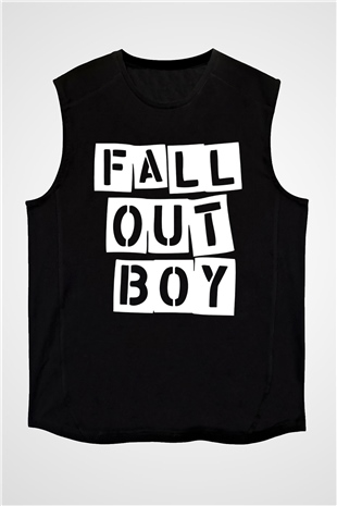 Fall Out Boy Siyah Unisex Kolsuz Tişört