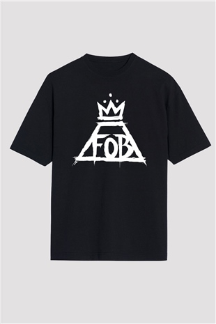 Fall Out Boy Siyah Unisex Oversize Tişört T-Shirt