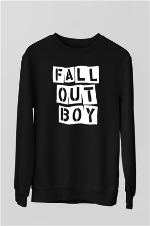 Fall Out Boy Siyah Unisex Sweatshirt