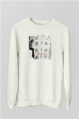 Falling In Reverse Baskılı Unisex Beyaz Sweatshirt