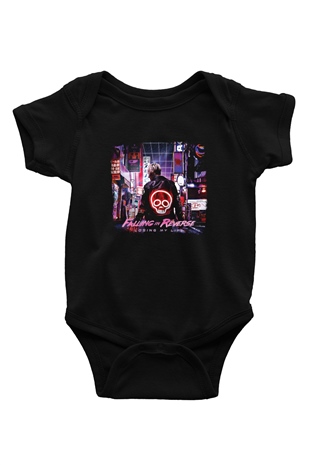 Falling In Reverse Baskılı Unisex Siyah Bebek Body - Zıbın