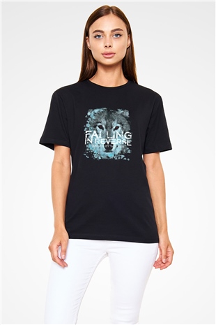 Falling In Reverse Baskılı Unisex Siyah Tişört