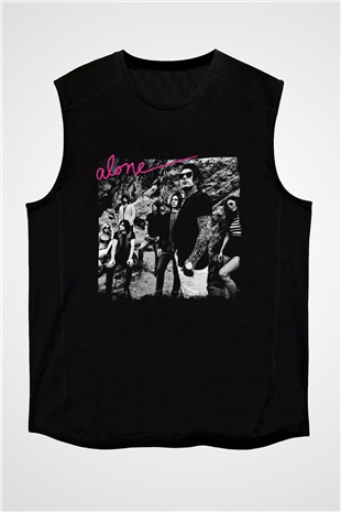 Falling In Reverse Baskılı Unisex Siyah Kolsuz Tişört