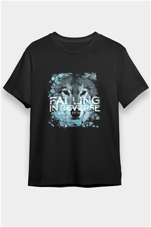 Falling In Reverse Baskılı Unisex Siyah Tişört