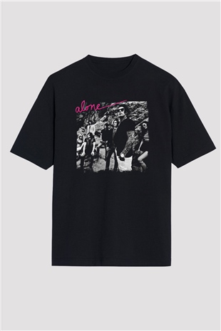 Falling In Reverse Baskılı Unisex Siyah Oversize Tişört