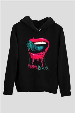 Falling In Reverse Siyah Unisex Hoodie