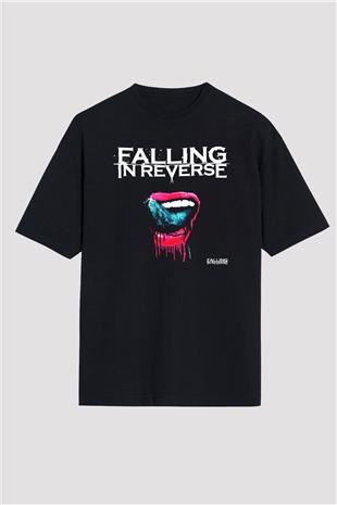 Falling In Reverse Siyah Unisex Oversize Tişört T-Shirt