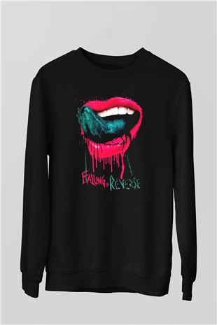 Falling In Reverse Siyah Unisex Sweatshirt