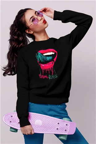 Falling In Reverse Siyah Unisex Sweatshirt