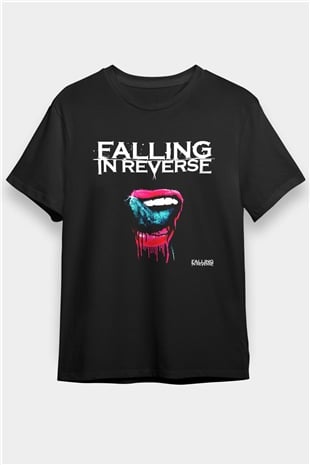 Falling In Reverse Siyah Unisex Tişört T-Shirt - TişörtFabrikası