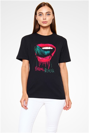 Falling In Reverse Siyah Unisex Tişört T-Shirt - TişörtFabrikası
