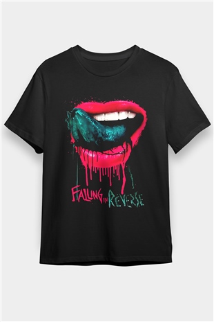 Falling In Reverse Siyah Unisex Tişört T-Shirt - TişörtFabrikası