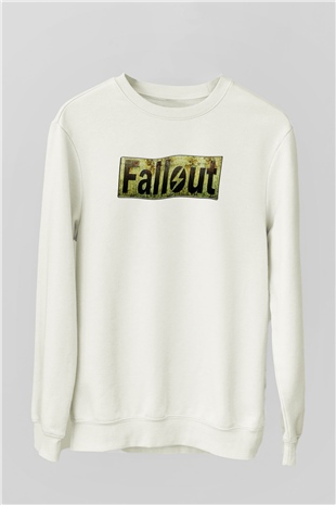Fallout Beyaz Unisex Sweatshirt
