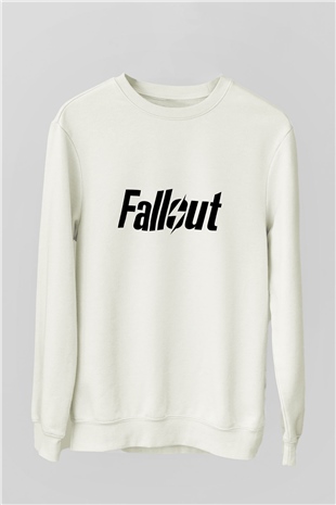 Fallout Beyaz Unisex Sweatshirt