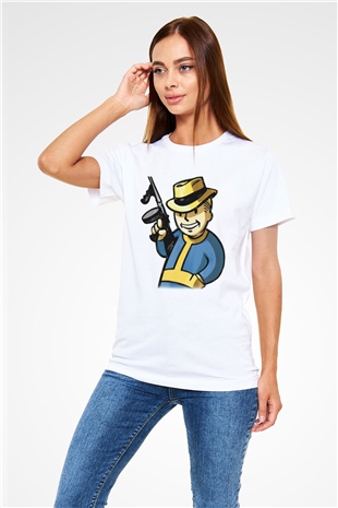 Fallout Beyaz Unisex Tişört T-Shirt