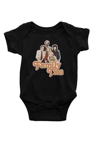 Family Ties Siyah Bebek Body - Zıbın