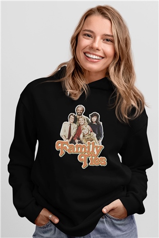 Family Ties Siyah Unisex Hoodie