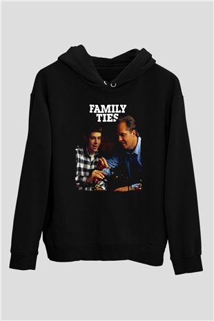 Family Ties Siyah Unisex Hoodie
