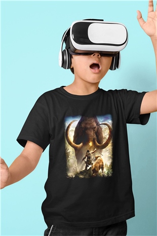 Far Cry Baskılı Siyah Unisex Çocuk Tişört