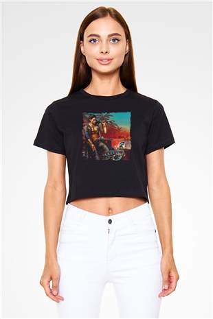 Far Cry Siyah  Crop Top Tişört
