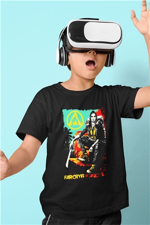 Far Cry Siyah Unisex Çocuk Tişört