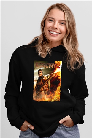 Far Cry Siyah Unisex Hoodie
