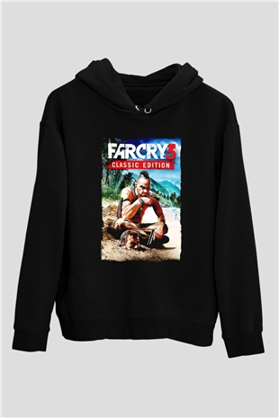 Far Cry Siyah Unisex Hoodie