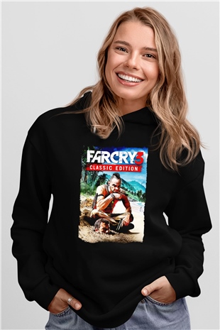 Far Cry Siyah Unisex Hoodie