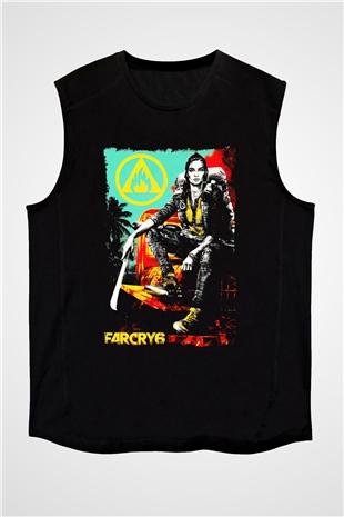 Far Cry Siyah Unisex Kolsuz Tişört