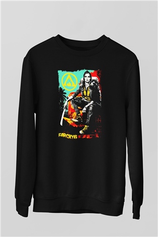 Far Cry Siyah Unisex Sweatshirt